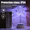 Luce Proiettore Rosa a LED 3/Colori RGB Spina USB Regolabile Atmosfera Romantica Diamante Decorazione Camera da Letto Scrivania Luce Notturna