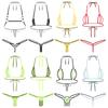Womens Micro Bikini Swimsuit Lace Up Halter Bra Top T-Back Thong Underwear Lingerie Set