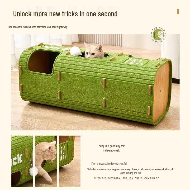 Multi-Layer Cat Tree: Scratching Post, Bed, and Hideout for Multi-Cat Families