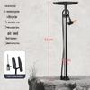 Stainless Steel High-Pressure Portable Foot Pump for Bicycles and Electric Vehicles
