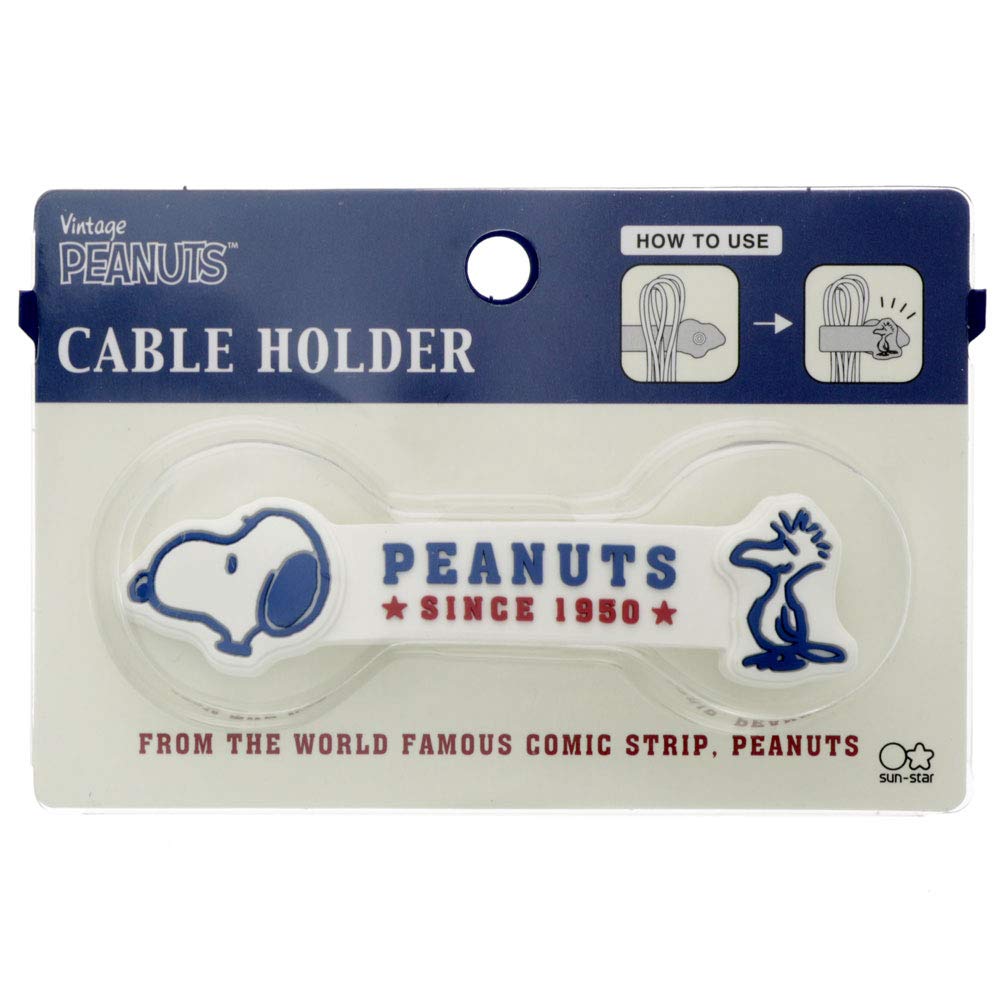 Sunstar Stationery Snoopy Cable American 7th S3620450 Holder, Style, Edition, White,