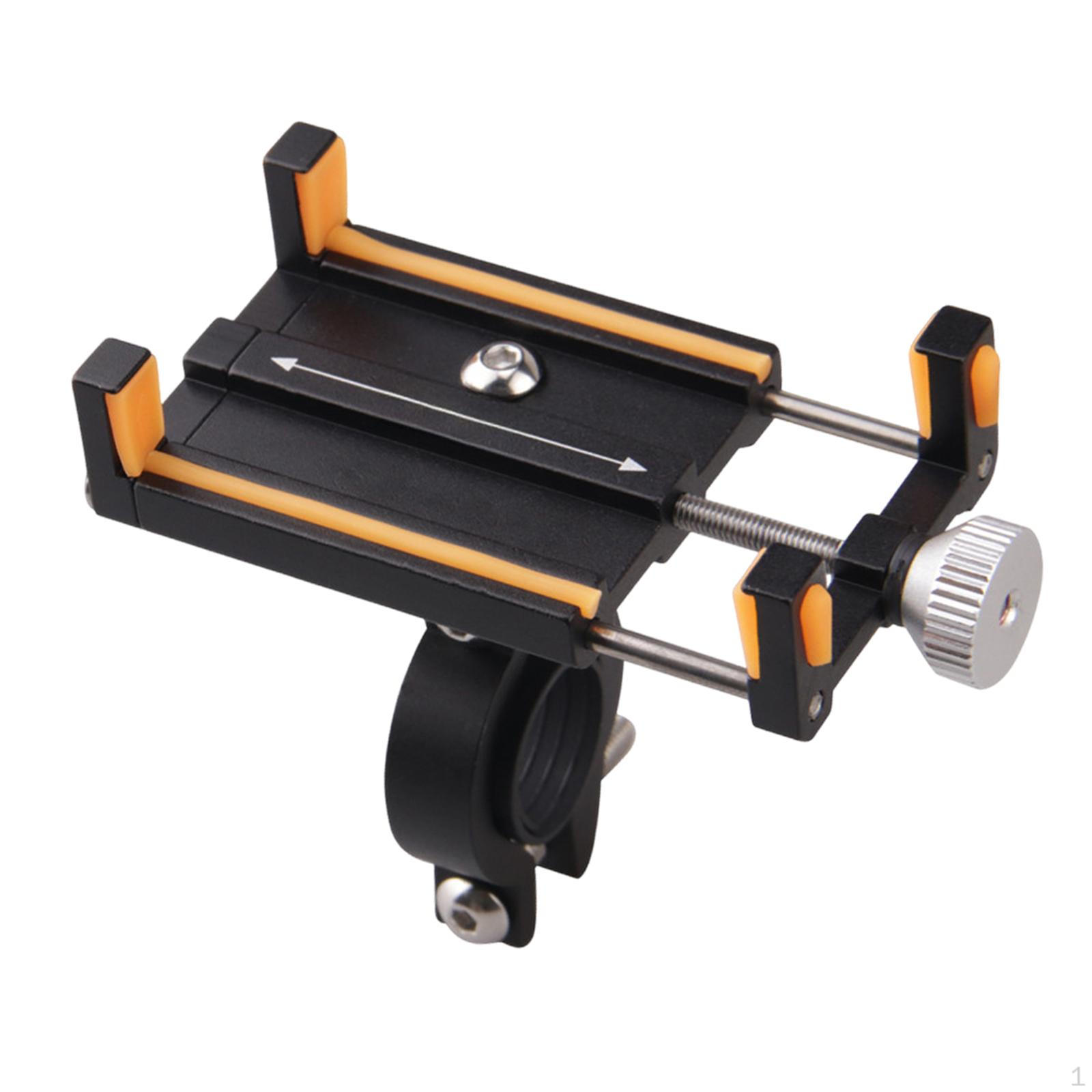 

Aluminum Alloy Electric Bicycle Phone Clip Cellphone Mounting Adapter Navigation Stand помаранчевий