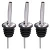 10Pcs Liquor Pourer Stainless Steel Wine Pourer Stopper Bar Tool for Bar Home RestaurantsStainless Steel Color Capless