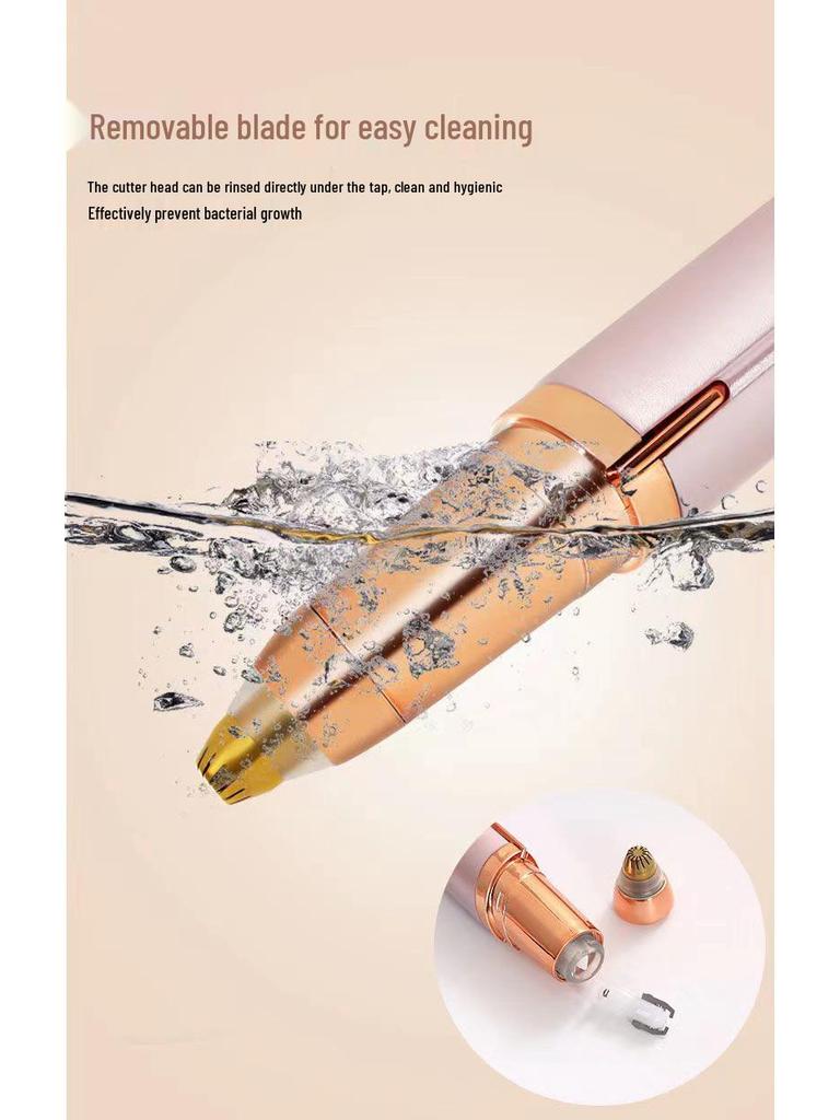Electric Eyebrow & Nose Hair Trimmer - Unisex Automatic Shaper