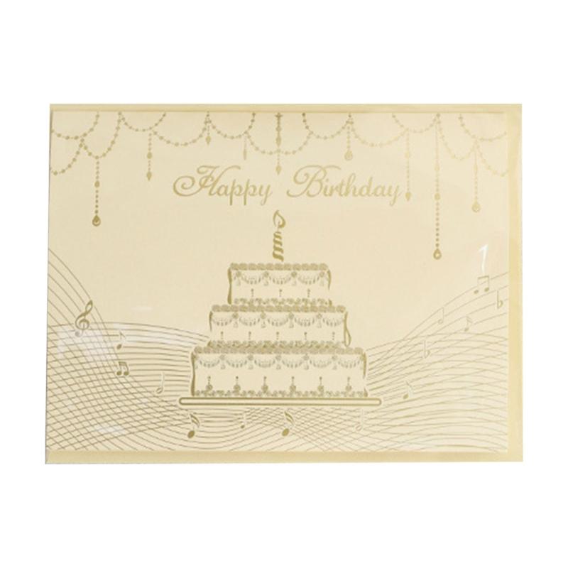 Artistic 3D Birthday Greeting Card Artistic Birthday Card Beautiful Celebration Card Suitable for Parties Birthday Use