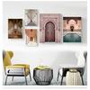 Poster Architettura Famosa Mondo Immagini Artistiche Stampate Soggiorno Pittura su Tela Arredamento Casa Moderno Nordico Marocco Porta Vintage