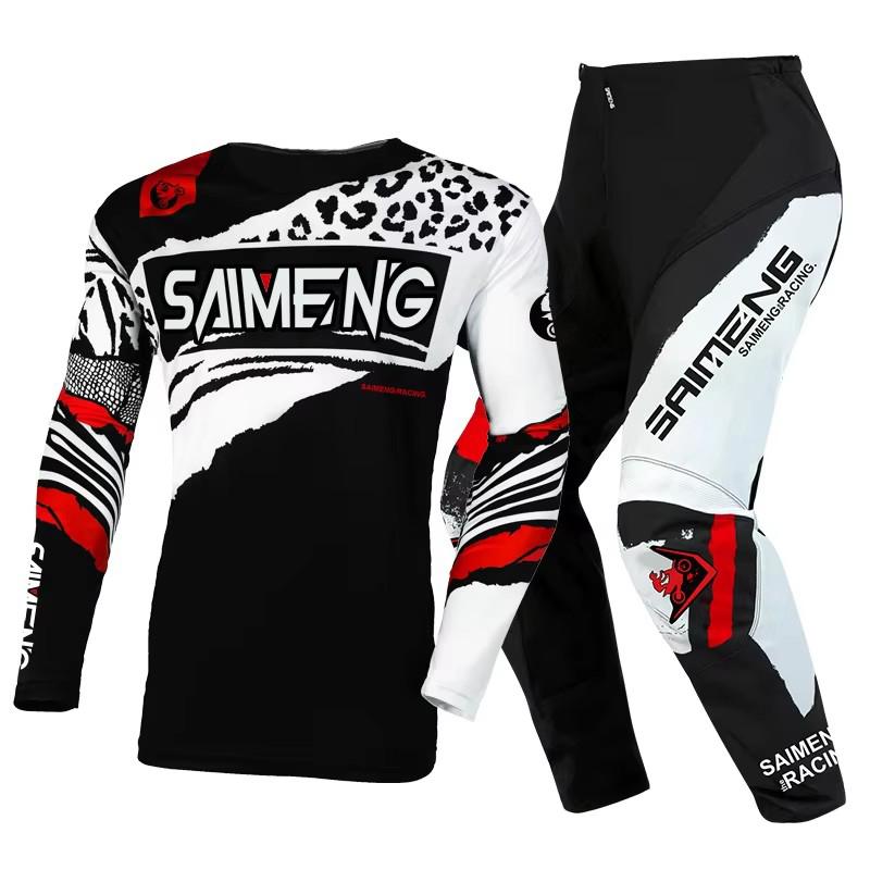 Motocross Kinder Set MX Trikot und Hose Kinder Set Dirt Bike MTB DH UTV Enduro Ausrüstung Kombi Off Road Jugend Rennanzug