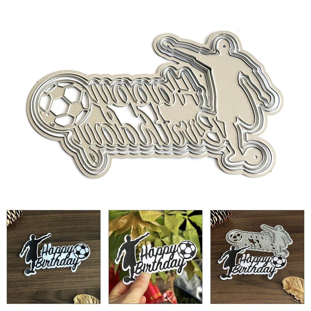 Happy Birthday Cutting Dies Metal Die Cuts Embossing Templates Molds Cuts Stencils for Scrapbook Card Photo Decoration