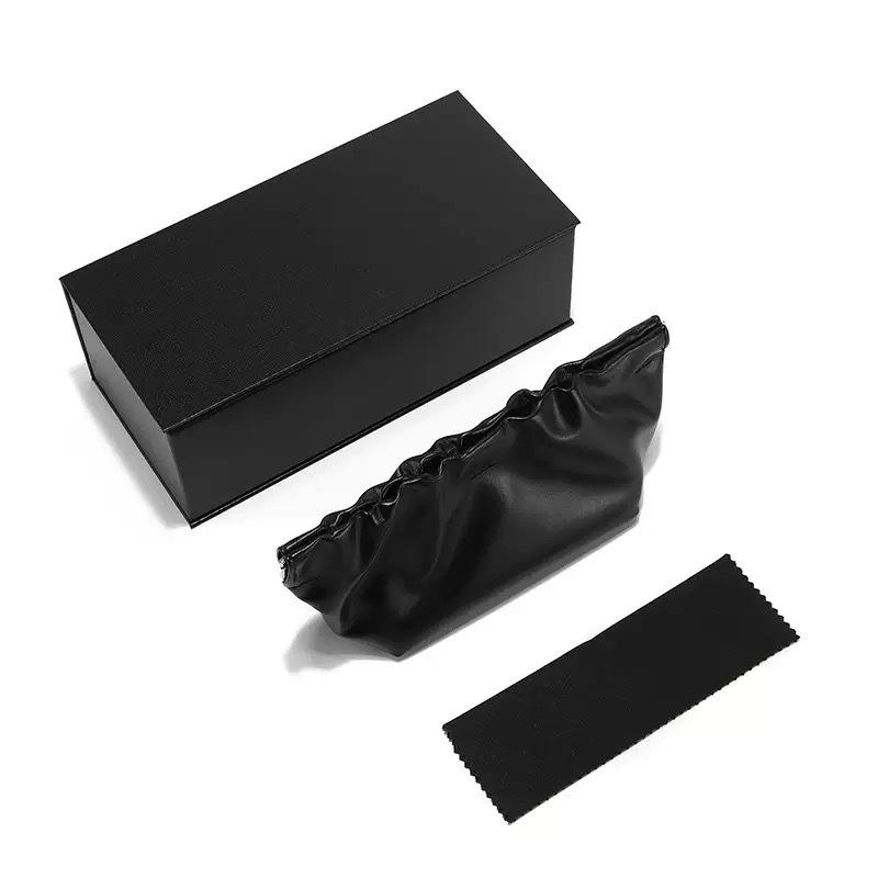 Fashion High-end Sunglasses Box, Leather Snap Box, Set Box, High-end Trend Personalized Set, Iron Box, Mirror Bag, Mirror Cloth.