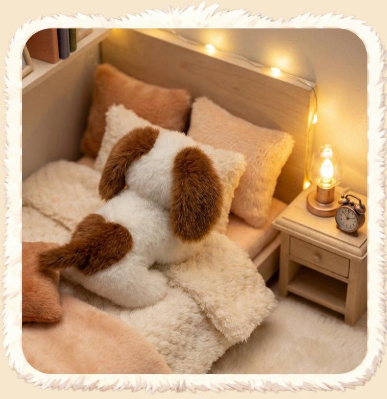 Adorable Milk Candy Dog Plush Toy - Cute Simulation Dog Doll for Kids' Birthdays