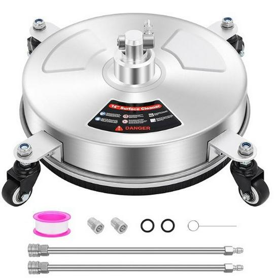 14" Stainless Steel 4000psi Mobile Floor Cleaner Washer