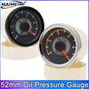 0-10 BAR Oil Pres Meter Classic Dial 52mm Oil Pressure Gauge for Marine Auto with Red and Yellow Backlight 12V 24V