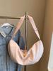 Nylon Minimalist Shoulder Bag For Casual Travel With Zipper Pocket For Women