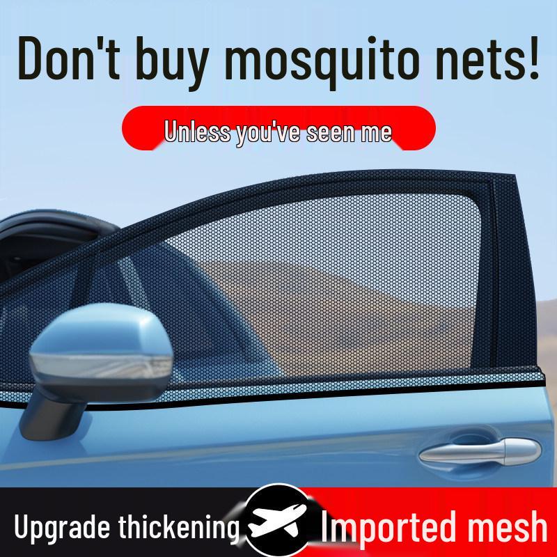 Car Sunshade & Mosquito Net - Insect-Proof Window Curtain