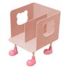 Bear Bookend Organizer with Multi-Tier Shelves Cute Desktop Bookshelf for Office Dorm Room Space-Saving Plastic Storage Rack for Book Files & Supplies