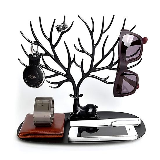 Deer Antlers Jewellery Holder Deer Tree Creative Sika Deer Tree Tray Display Stand Holder