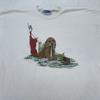 Vintage Endless Designs Hemd Herren Groß Hund Grafik Hergestellt USA 90er Jahre T-Shirt