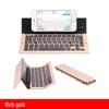 Compact Foldable Bluetooth Keyboard - Silent, Rechargeable, and Portable for Mobile Phones & Tablets