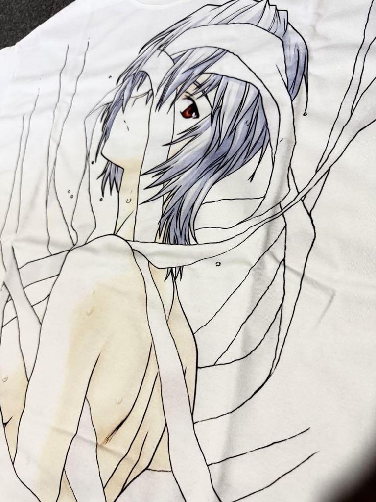 [USED] Evangelion Ayanami Rei Anime T-shirt XL Size