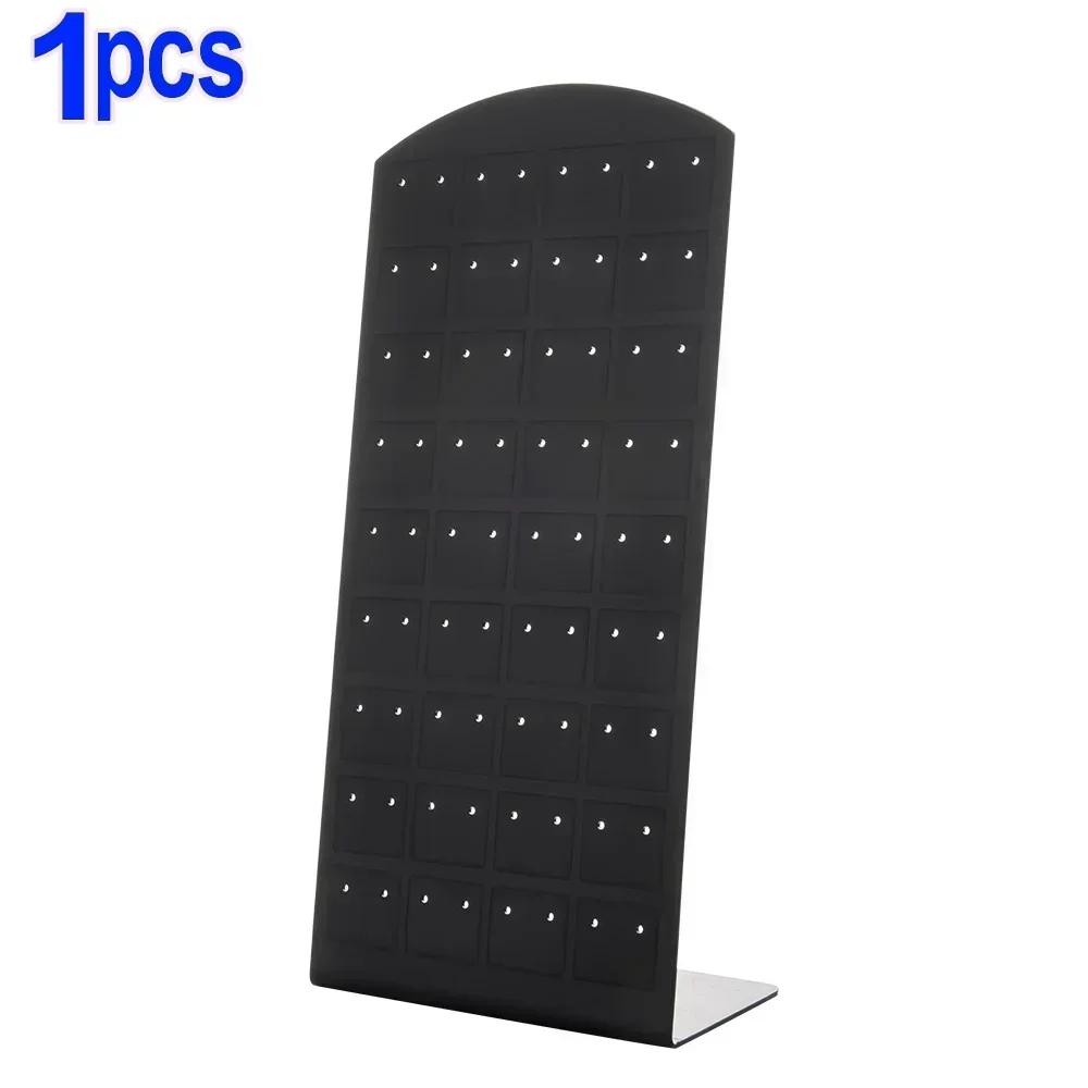 48/72Holes Portable Earrings Ear Studs Holder Plastic Jewelry Display Holders Earring Showcase Organizer Stand Storage Rack