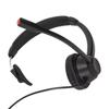 2.5mm Business Headset Noise Cancelling Monaural Traffic Headset for Devices with 2.5mm Headphone Jack Black