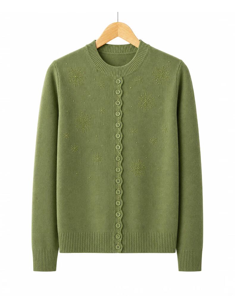 Hodo Women's Casual Crew Neck Knit Pullover