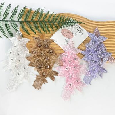 Farbstickerei Nagel Diamantstickerei Stoffaufkleber Kinderkleid Aufführungskostüm Kleiderdekoration Spitze Zubehör