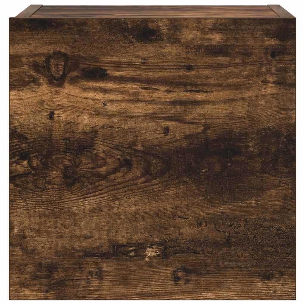 7 piece TV cabinet set smoked oak effect engineered wood