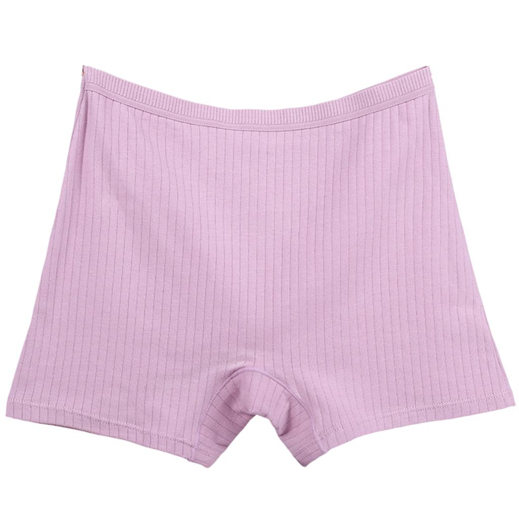 Women's Flat Cornered Underwear With Thread, Plus Size High Waist Underwear