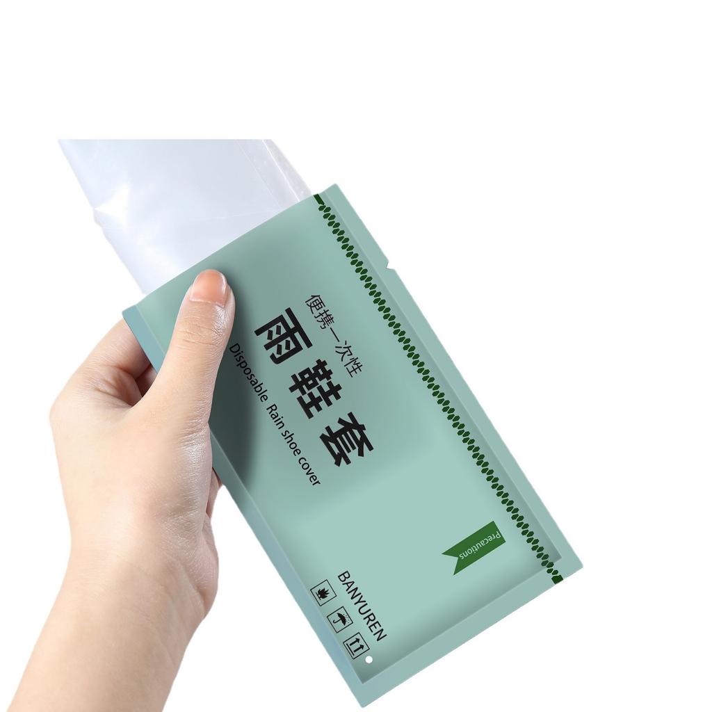 Portable Waterproof Disposable Rain Boot Covers - Thick, High Tube for Adults