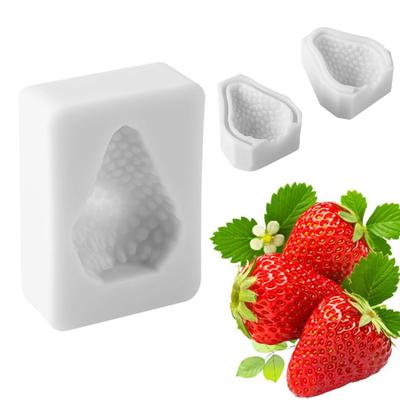 DIY Ekologická jahodová silikonová forma Forma na čokoládový dort Fondant Cukrové dekorace Cukrová hmota Pečení Cukrářský nástroj