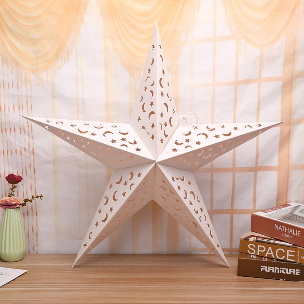 Hollow Out Star Party Light Window Grille Home Bedroom Night Light Garden Hanging Decoration Hollow Folding Light Cover