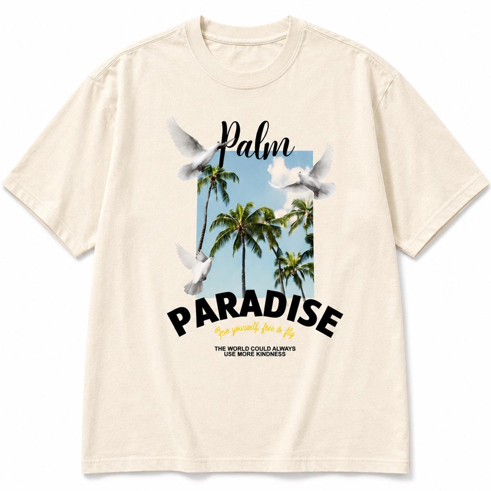 Palm Paradise Vintage Beach Tee Tropical Summer Shirt 2XL