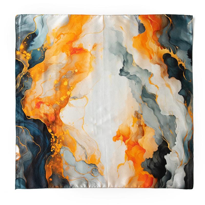 Silk scarf square scarf high-end strap 100% mulberry f student fashion sunscreen shawl dual-purpose