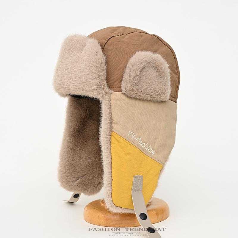 Thunderhead Cap Men's Fall and Winter Warm Cotton Cap Children's Mask Cap Plush Ear Protection Cycling Cap Europe and The United States
