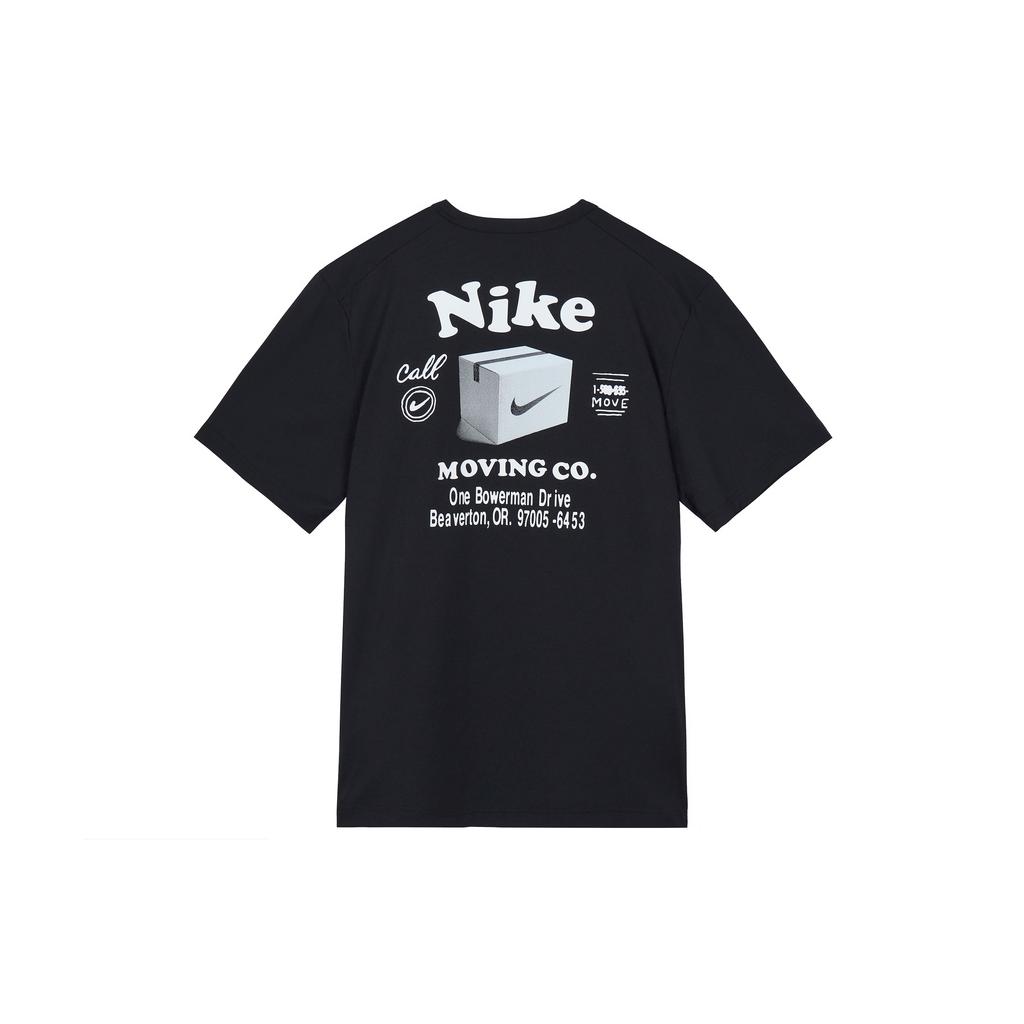 Nike T Shirts Men's Black Crew Neck Moderate DX0907-010