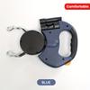 3 Meters One-to-two Dog Leash with LED Light Double-headed Pet Leash, Two-in-one Can Automatically Retractable Dog Leash