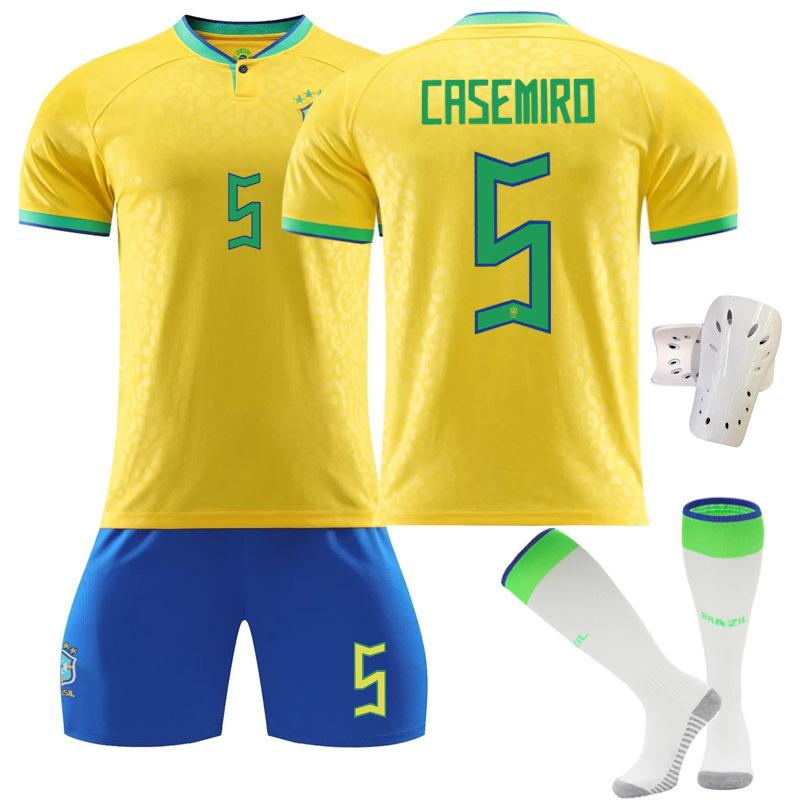 Brazil Jersey No. 10 Neymar 20 Vinicius 9 Charlison 18 Jesus Jersey Football Short Sleeve