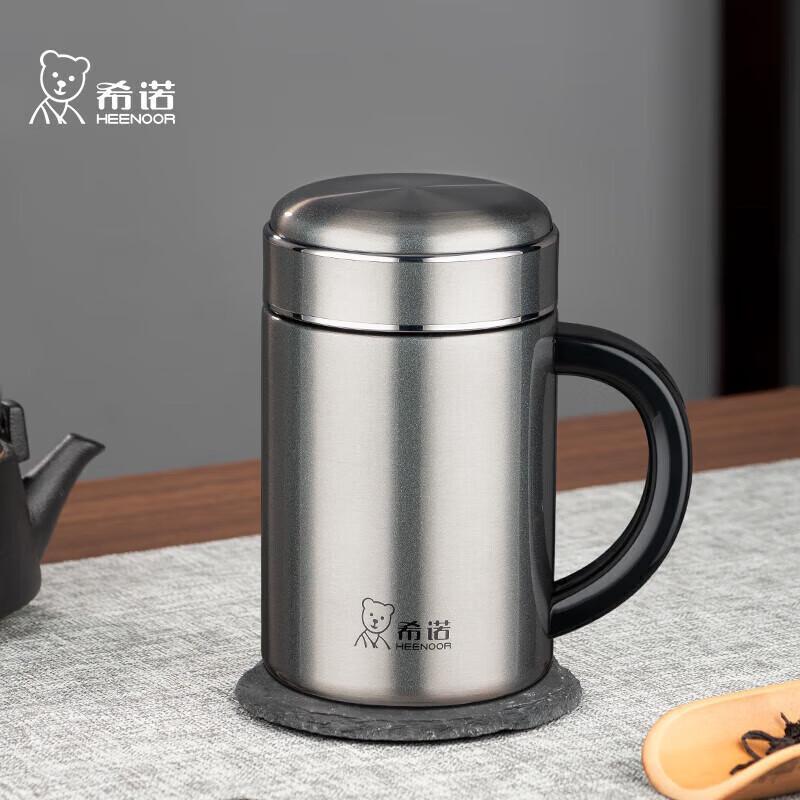 Heenoor Men's 500ml 316L Stainless Steel Thermal Tea Mug