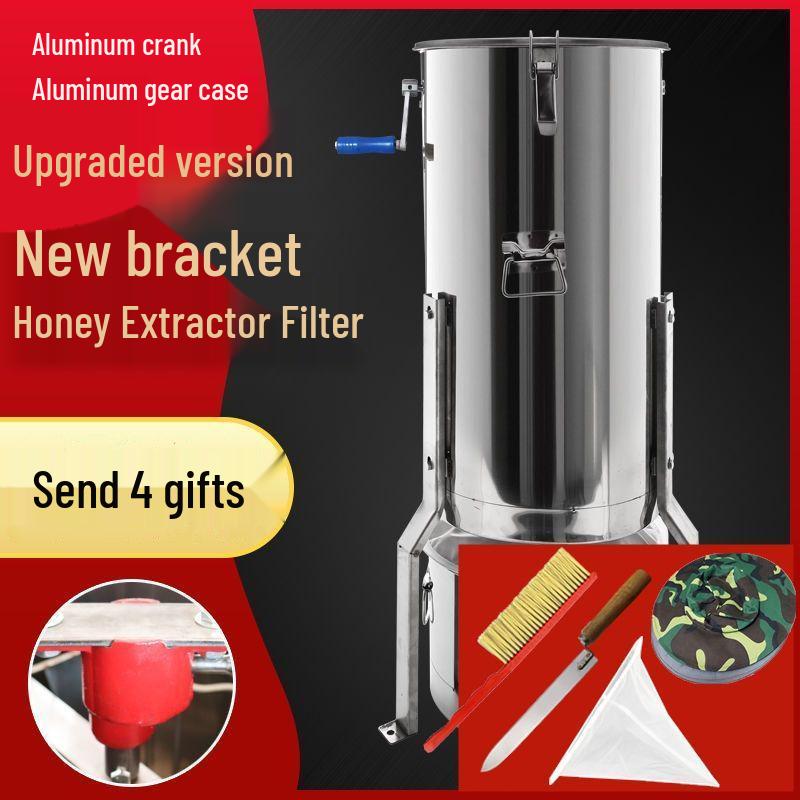 Thickened Stainless Steel Honey Extractor & Spinner Set for Beekeeping