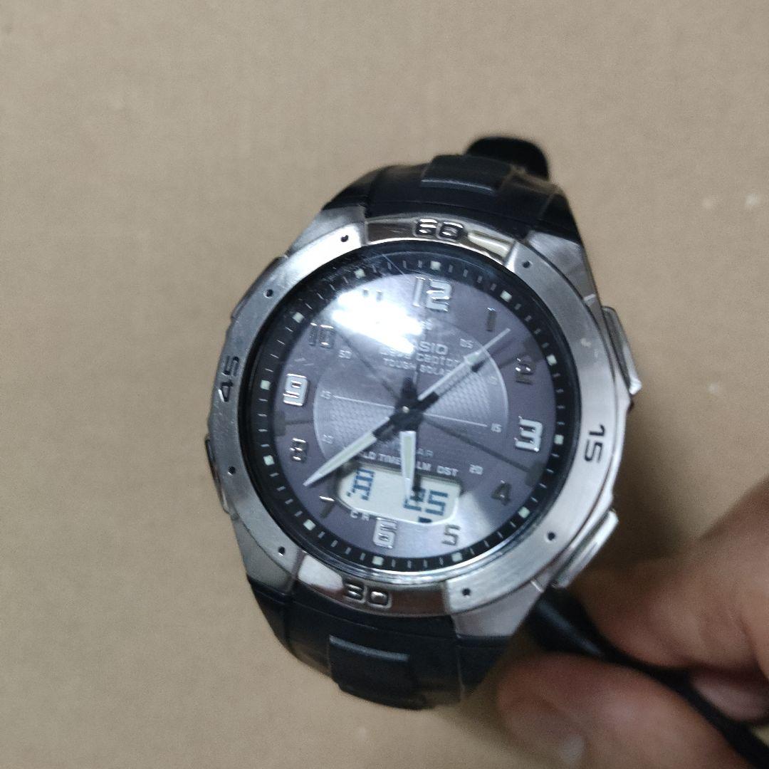 

[USED] .CASIO radio-controlled solar digital-analog combination watch