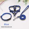 1pcs Dog Walking Leash Denim Chest and Back Set with Dog Chain Small and Medium-sized Dog Fighting Equipment