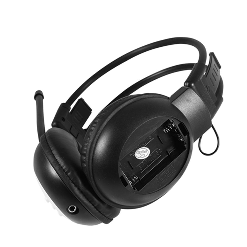 Over Ear Foldable Wireless  Wired Headphone Noise Cancelling HiFi Headset FM Radio with LCD