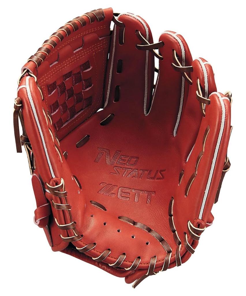 ZETT Neo Status Youth Baseball Glove for Second and Size BJGB70520N Shortstop, Bordeaux/Black (4019), L,