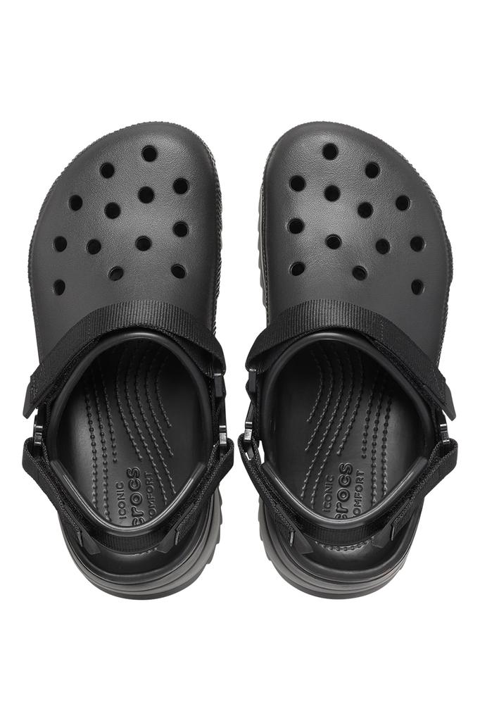 Crocs Saboti Slingback Unisex Classic Hiker Clog Black Size 38-39