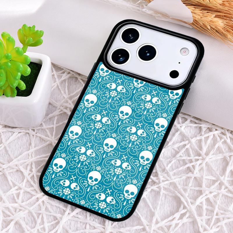 Vintage-Schädel Stoßfeste Handyhülle für iPhone 17 Air 16e 15 11 12 14 13 Pro Max Hülle Coque