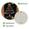 Christmas Store Window Displays Tree Sticker, Simple Line Static Cling Decal, Waterproof Art Removable Festive PVC Decal for Holiday Home Glass Doors