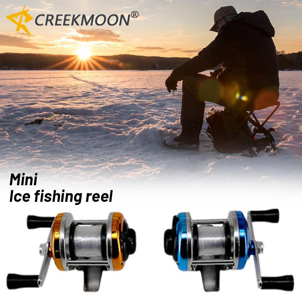 Mini Fishing Reel Winter Fishing Double Rocker Arm Metal Special Fishing Line Reel Ice Fishing Reel Left And Right Hand Reels