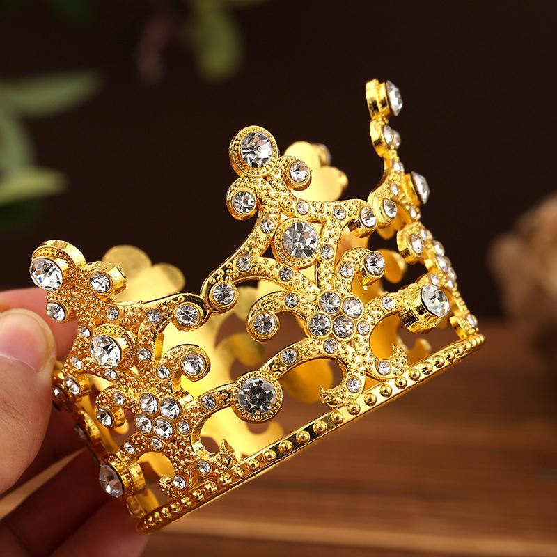 Bridal Wedding Tiaras Little Crown Brithday Cake Baking Decorative Head Jewelry Children'S Small Diadem Hair Accessories