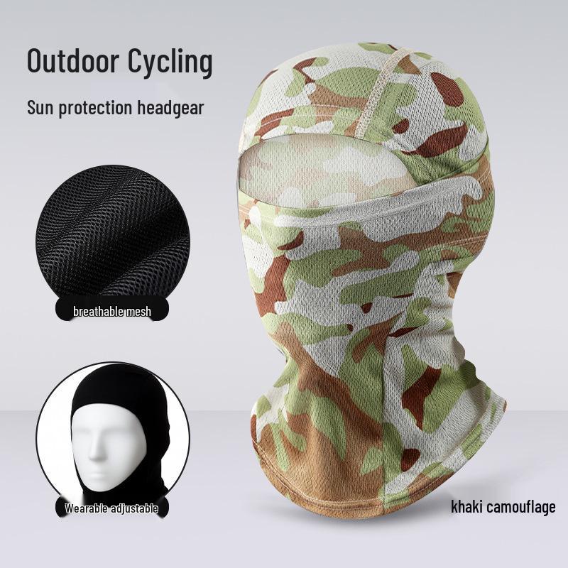 Quick-Dry Multifunctional Summer Cycling Face Mask: Breathable, Sun-Protective, Ice Silk Balaclava & Headband